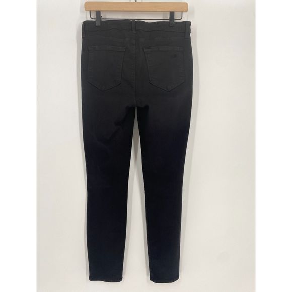 L’AGENCE Margot Crystal Tux Stripe Skinny Jeans in Noir Sz 30 - Picture 5 of 8